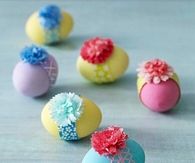 Pretty banded easter eggs