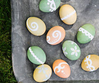 Sticker egg designs