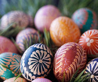 Pysanky egg dyeing