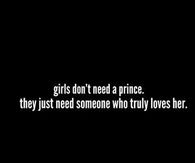 Girls dont need a prince