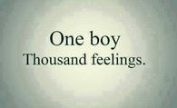 One boy, thousand feelings