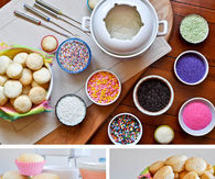 Cupcakes fondue