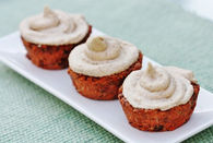 Raw vegan carrot cupcakes