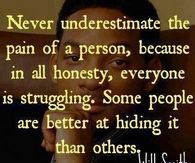 the pain of a person