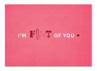 Im font of you