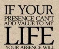 your presence and absense