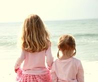 Sisters in pink