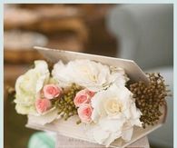 Romantic flowers and books