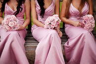 Pink bridesmaid dresses