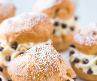 Cannoli cream puffs