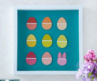 Paint chip easter egg art