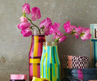 Tape covered spring vase