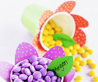 Flower power candy cups