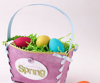 Pretty paper easter basket