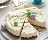 Malted mousse cake