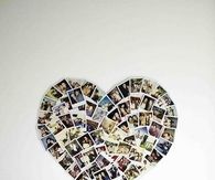 Heart photo collage