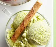 Green tea ice cream