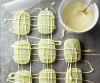 White chocolate shortbread