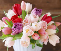 Full tulip bouquet