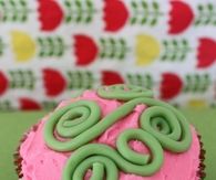 Licorice cupcake