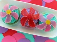 Fruit slice cupcakes