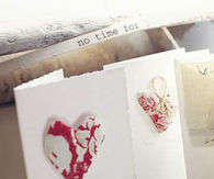 Lavender heart cards