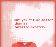 But you fit me 