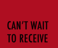 Can't wait
