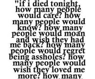 If I died tonight