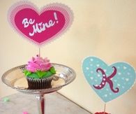 Playful cupcake toppers