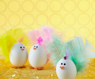 Easter egg chicks