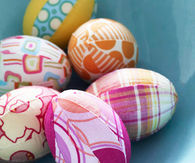 Fabric covered eggs