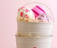 Patterned paper easter eggs