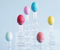 Sponged glitter eggs