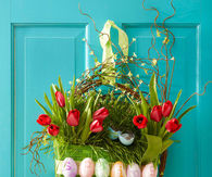 Easter basket door decoration
