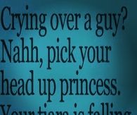 Your tiara is falling