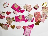Valentines day hanging card decoration
