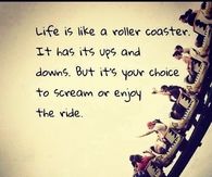 Life is like a roller coaster