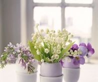 Flower arrangements in eggshells