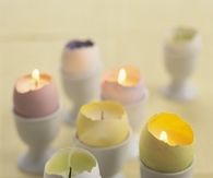 Eggshell votives