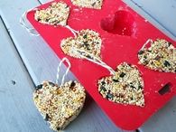 Heart bird feeder