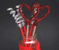 Valentines day pencils