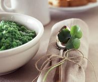 Irish napkin decor