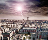Lightning in the distance