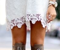 Lace up knee highs