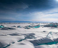 Turquoise ice