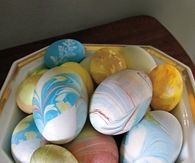 Marbleized eggs