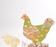 Easter fabric silhouettes