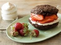 Chocolate strawberry shortcakes