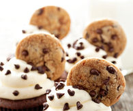 Chocolate cookie dough cupcakes